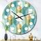 Designart 'Retro Hexagon Pattern Viii Mid-Century Modern Wall Clock